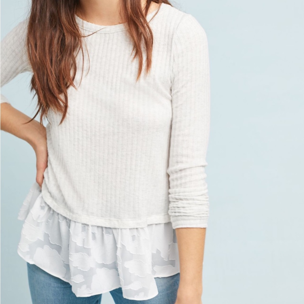 *Anthropologie Williston Ribbed Top